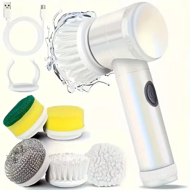 Electric Spin Scrubber – 9-in-1 Cordless Cleaning Brush