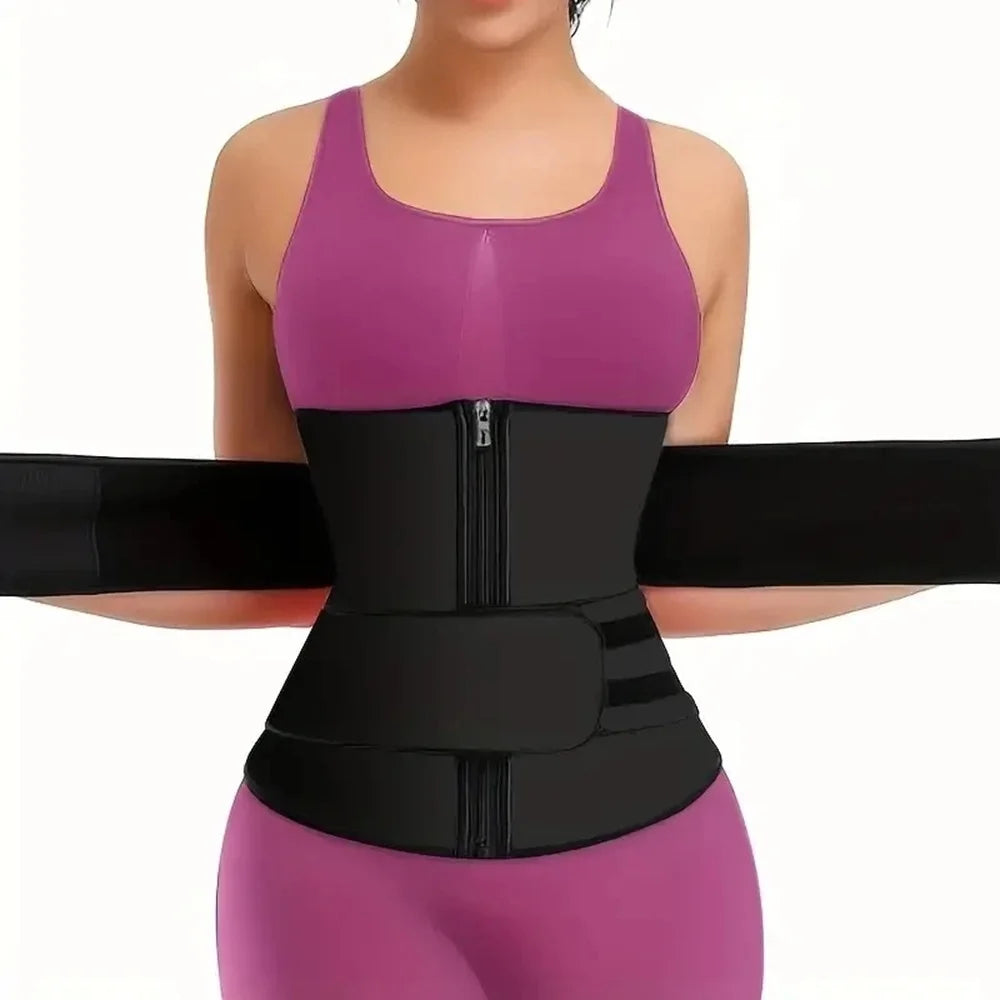 Extreme Sweat Waist Trainer – Slimming Body Shaper Belt for Tummy Control & Fat Burning