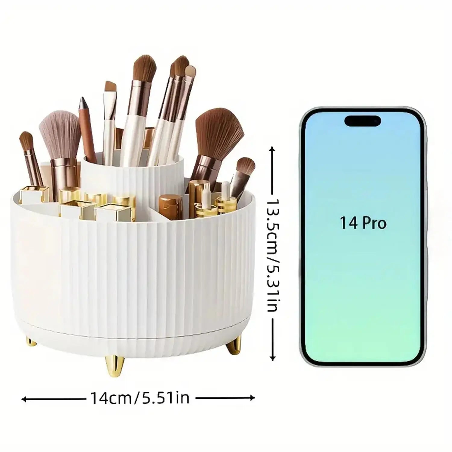 Tired of Messy Makeup? Try the 360° Rotating Makeup Organizer – Stylish, Space-Saving & Easy Access!