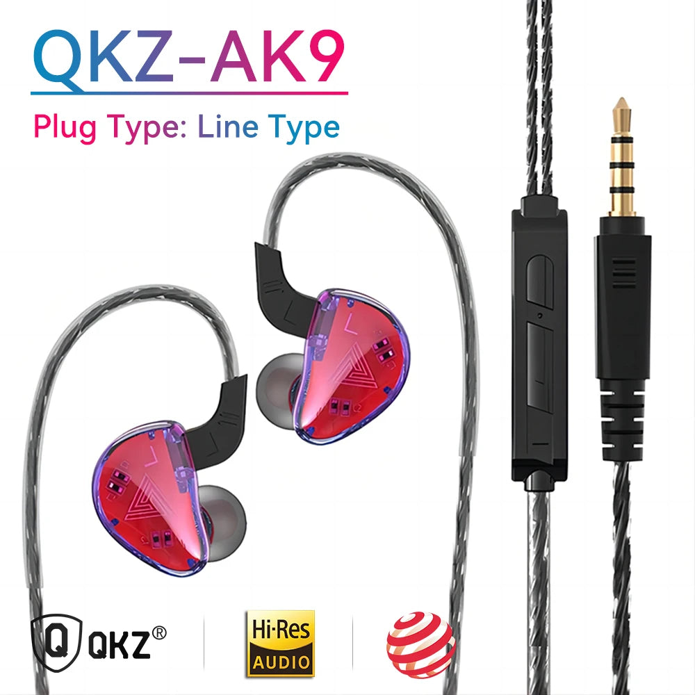 QKZ AK6 HiFi Stereo In-Ear Earphones with Mic