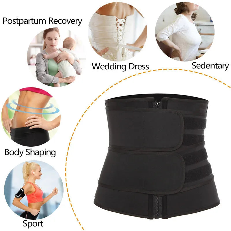 Extreme Sweat Waist Trainer – Slimming Body Shaper Belt for Tummy Control & Fat Burning