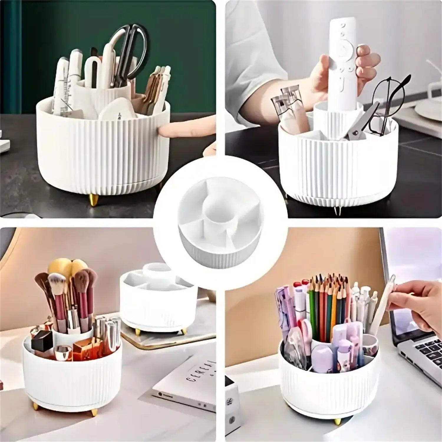 Tired of Messy Makeup? Try the 360° Rotating Makeup Organizer – Stylish, Space-Saving & Easy Access!