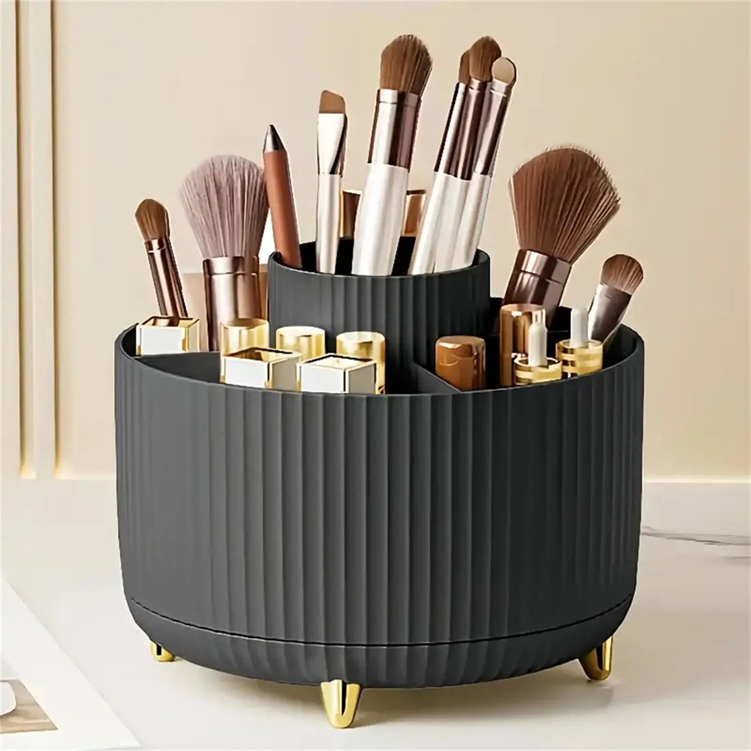 Tired of Messy Makeup? Try the 360° Rotating Makeup Organizer – Stylish, Space-Saving & Easy Access!