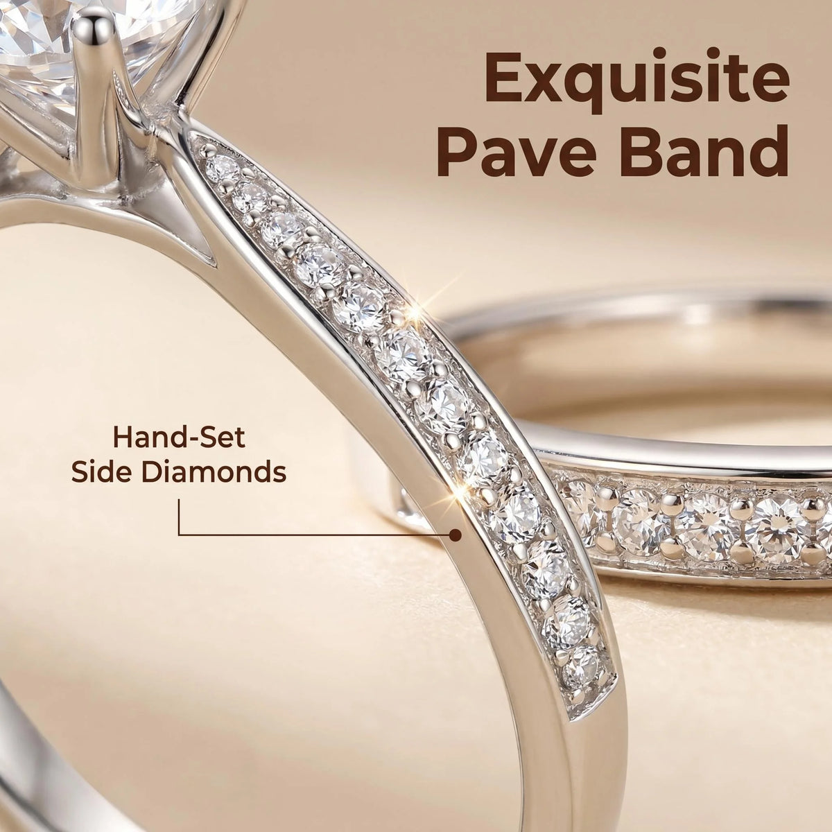 D VVS1 Moissanite 1ct 925 Sterling Silver Ring for Women Engagement Wedding Simple Jewelry Birthday Gifts Fashion High Quality
